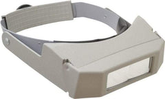 General - 2.25x Magnification, Rectangular Magnifier - Headband Mount, 8 Inch Focal Distance - USA Tool & Supply