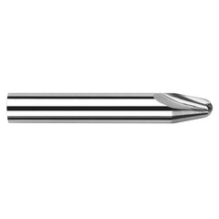 Runner Cutters - 0.0310″ (1/32) Radius × 0.3840″ Length of Cut × 10° per side Carbide Runner Cutter, 2 Flutes