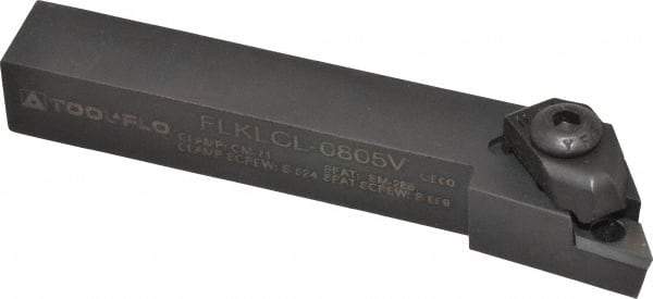 Tool-Flo - FLP..., FLKL External Left Hand Indexable Profiling Toolholder - 1/2" Shank Height x 1/2" Shank Width, 3-1/2" Long - USA Tool & Supply