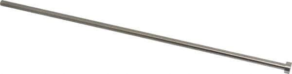 Gibraltar - 1/4" Pin Diam, 7/16" Head Diam x 3/16" Head Height, 12" OAL, Straight Ejector Pin - Steel, 11-13/16" Pin Length - USA Tool & Supply