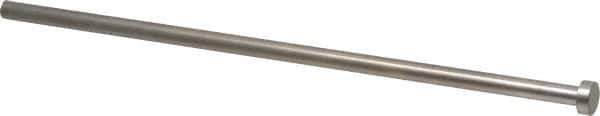 Gibraltar - 3/8" Pin Diam, 5/8" Head Diam x 1/4" Head Height, 12" OAL, Straight Ejector Pin - Steel, 11-3/4" Pin Length - USA Tool & Supply