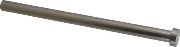 Gibraltar - 1/2" Pin Diam, 3/4" Head Diam x 1/4" Head Height, 8" OAL, Straight Ejector Pin - Steel, 7-3/4" Pin Length - USA Tool & Supply