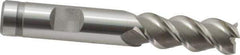 OSG - 1/2", 1-1/4" LOC, 1/2" Shank Diam, 3-1/4" OAL, 3 Flute, Powdered Metal Square End Mill - Single End, Uncoated, Spiral Flute, 50° Helix, Centercutting, Right Hand Cut, Right Hand Flute, Series 660 - USA Tool & Supply