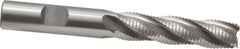 OSG - 1/2" Diam, Fine Pitch, 2" LOC, 4 Flute Cobalt Roughing Square End Mill - Uncoated, 4" OAL, 1/2" Shank Diam, Single End, 30° Helix - USA Tool & Supply