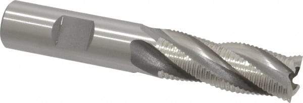OSG - 5/8" Diam, Fine Pitch, 1-5/8" LOC, 4 Flute Cobalt Roughing Square End Mill - Uncoated, 3-3/4" OAL, 5/8" Shank Diam, Single End, 30° Helix - USA Tool & Supply