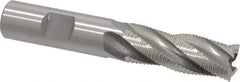 OSG - 5/8" Diam, Fine Pitch, 1-5/8" LOC, 4 Flute Cobalt Roughing Square End Mill - Uncoated, 3-3/4" OAL, 5/8" Shank Diam, Single End, 30° Helix - USA Tool & Supply