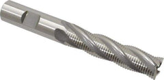 OSG - 5/8" Diam, Fine Pitch, 2-1/2" LOC, 4 Flute Cobalt Roughing Square End Mill - Uncoated, 4-5/8" OAL, 5/8" Shank Diam, Single End, 30° Helix - USA Tool & Supply