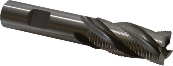 OSG - 3/4" Diam, Fine Pitch, 1-5/8" LOC, 4 Flute Cobalt Roughing Square End Mill - Uncoated, 3-7/8" OAL, 5/8" Shank Diam, Single End, 30° Helix - USA Tool & Supply