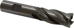 OSG - 3/4" Diam, Fine Pitch, 1-5/8" LOC, 4 Flute Cobalt Roughing Square End Mill - Uncoated, 3-7/8" OAL, 5/8" Shank Diam, Single End, 30° Helix - USA Tool & Supply