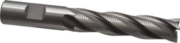 OSG - 3/4" Diam, Fine Pitch, 3" LOC, 4 Flute Cobalt Roughing Square End Mill - Uncoated, 5-1/4" OAL, 3/4" Shank Diam, Single End, 30° Helix - USA Tool & Supply