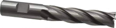 OSG - 3/4" Diam, Fine Pitch, 3" LOC, 4 Flute Cobalt Roughing Square End Mill - Uncoated, 5-1/4" OAL, 3/4" Shank Diam, Single End, 30° Helix - USA Tool & Supply