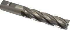 OSG - 7/8" Diam, Fine Pitch, 3-1/2" LOC, 5 Flute Cobalt Roughing Square End Mill - Uncoated, 5-3/4" OAL, 7/8" Shank Diam, Single End, 30° Helix - USA Tool & Supply