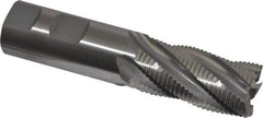 OSG - 1" Diam, Fine Pitch, 2" LOC, 5 Flute Cobalt Roughing Square End Mill - Uncoated, 4-1/2" OAL, 1" Shank Diam, Single End, Centercutting, 30° Helix - USA Tool & Supply