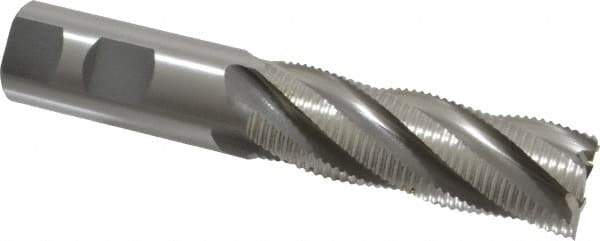 OSG - 1" Diam, Fine Pitch, 3" LOC, 5 Flute Cobalt Roughing Square End Mill - Uncoated, 5-1/2" OAL, 1" Shank Diam, Single End, 30° Helix - USA Tool & Supply