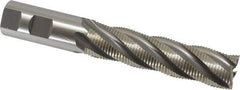 OSG - 1" Diam, Fine Pitch, 4" LOC, 5 Flute Cobalt Roughing Square End Mill - Uncoated, 6-1/2" OAL, 1" Shank Diam, Single End, 30° Helix - USA Tool & Supply