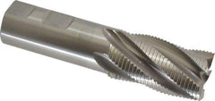 OSG - 1-1/8" Diam, Fine Pitch, 2" LOC, 5 Flute Cobalt Roughing Square End Mill - Uncoated, 4-1/2" OAL, 1" Shank Diam, Single End, 30° Helix - USA Tool & Supply