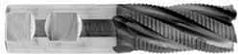 OSG - 1-1/4" Diam, Fine Pitch, 2" LOC, 6 Flute Cobalt Roughing Square End Mill - TiAlN Finish, 4-1/2" OAL, 1-1/4" Shank Diam, Single End, 30° Helix - USA Tool & Supply