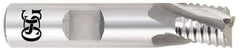OSG - 5/8" Diam, Coarse Pitch, 5/8" LOC, 3 Flute Cobalt Roughing Square End Mill - Uncoated, 2-3/4" OAL, 5/8" Shank Diam, Single End, Centercutting, 25° Helix - USA Tool & Supply