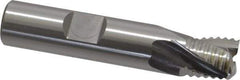 OSG - 1/2" Diam, Coarse Pitch, 1/2" LOC, 3 Flute Cobalt Roughing Square End Mill - Uncoated, 2-1/2" OAL, 1/2" Shank Diam, Single End, Centercutting, 25° Helix - USA Tool & Supply