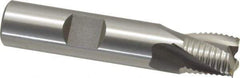 OSG - 1/2" Diam, Fine Pitch, 1/2" LOC, 3 Flute Cobalt Roughing Square End Mill - Uncoated, 2-1/2" OAL, 1/2" Shank Diam, Single End, Centercutting, 25° Helix - USA Tool & Supply