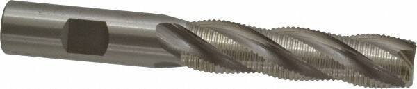OSG - 5/8" Diam, Fine Pitch, 2-1/2" LOC, 4 Flute Cobalt Roughing Square End Mill - Uncoated, 4-5/8" OAL, 5/8" Shank Diam, Single End, Centercutting, 30° Helix - USA Tool & Supply