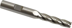 OSG - 5/16" Diam, Coarse Pitch, 1-3/8" LOC, 4 Flute Cobalt Roughing Square End Mill - Uncoated, 3-1/8" OAL, 3/8" Shank Diam, Single End, 30° Helix - USA Tool & Supply