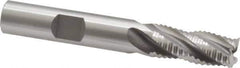 OSG - 3/8" Diam, Coarse Pitch, 7/8" LOC, 4 Flute Cobalt Roughing Square End Mill - Uncoated, 2-5/8" OAL, 3/8" Shank Diam, Single End, 30° Helix - USA Tool & Supply