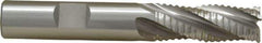 OSG - 1/2" Diam, Coarse Pitch, 1-1/4" LOC, 4 Flute Cobalt Roughing Square End Mill - Uncoated, 3-1/4" OAL, 1/2" Shank Diam, Single End, 30° Helix - USA Tool & Supply