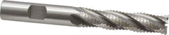 OSG - 1/2" Diam, Coarse Pitch, 2" LOC, 4 Flute Cobalt Roughing Square End Mill - Uncoated, 4" OAL, 1/2" Shank Diam, Single End, 30° Helix - USA Tool & Supply