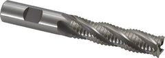 OSG - 5/8" Diam, Coarse Pitch, 2-1/2" LOC, 4 Flute Cobalt Roughing Square End Mill - Uncoated, 4-5/8" OAL, 5/8" Shank Diam, Single End, 30° Helix - USA Tool & Supply