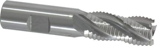 OSG - 3/4" Diam, Coarse Pitch, 1-5/8" LOC, 4 Flute Cobalt Roughing Square End Mill - Uncoated, 3-7/8" OAL, 3/4" Shank Diam, Single End, 30° Helix - USA Tool & Supply
