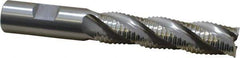 OSG - 3/4" Diam, Coarse Pitch, 3" LOC, 4 Flute Cobalt Roughing Square End Mill - Uncoated, 5-1/4" OAL, 3/4" Shank Diam, Single End, 30° Helix - USA Tool & Supply