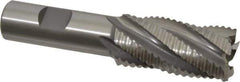 OSG - 1" Diam, Coarse Pitch, 2" LOC, 5 Flute Cobalt Roughing Square End Mill - Uncoated, 4-1/4" OAL, 3/4" Shank Diam, Single End, 30° Helix - USA Tool & Supply