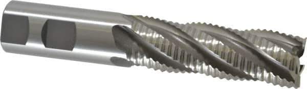OSG - 1" Diam, Coarse Pitch, 3" LOC, 5 Flute Cobalt Roughing Square End Mill - Uncoated, 5-1/2" OAL, 1" Shank Diam, Single End, 30° Helix - USA Tool & Supply