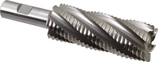 OSG - 1-1/2" Diam, Coarse Pitch, 4" LOC, 6 Flute Cobalt Roughing Square End Mill - Uncoated, 6-1/4" OAL, 3/4" Shank Diam, Single End, 30° Helix - USA Tool & Supply
