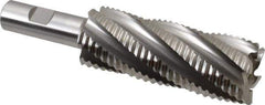 OSG - 1-1/2" Diam, Coarse Pitch, 4" LOC, 6 Flute Cobalt Roughing Square End Mill - Uncoated, 6-1/4" OAL, 3/4" Shank Diam, Single End, 30° Helix - USA Tool & Supply