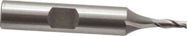 OSG - 1/8", 3/8" LOC, 3/8" Shank Diam, 2-5/16" OAL, 2 Flute, Cobalt Square End Mill - Single End, Uncoated, Spiral Flute, 30° Helix, Centercutting, Right Hand Cut, Right Hand Flute, Series 520 - USA Tool & Supply