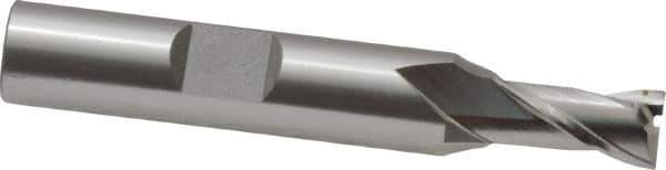 OSG - 9/32", 9/16" LOC, 3/8" Shank Diam, 2-5/16" OAL, 2 Flute, Cobalt Square End Mill - Single End, Uncoated, Spiral Flute, 30° Helix, Centercutting, Right Hand Cut, Right Hand Flute, Series 520 - USA Tool & Supply