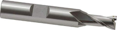 OSG - 9/32", 9/16" LOC, 3/8" Shank Diam, 2-5/16" OAL, 2 Flute, Cobalt Square End Mill - Single End, Uncoated, Spiral Flute, 30° Helix, Centercutting, Right Hand Cut, Right Hand Flute, Series 520 - USA Tool & Supply