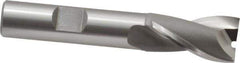 OSG - 5/8", 1-1/8" LOC, 1/2" Shank Diam, 3-1/8" OAL, 2 Flute, Cobalt Square End Mill - Single End, Uncoated, Spiral Flute, 30° Helix, Centercutting, Right Hand Cut, Right Hand Flute, Series 520 - USA Tool & Supply