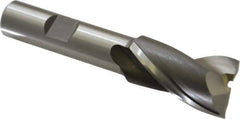 OSG - 3/4", 1-5/16" LOC, 1/2" Shank Diam, 3-5/16" OAL, 2 Flute, Cobalt Square End Mill - Single End, Uncoated, Spiral Flute, 30° Helix, Centercutting, Right Hand Cut, Right Hand Flute, Series 520 - USA Tool & Supply