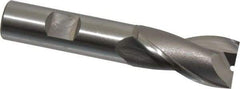 OSG - 25/32", 1-1/2" LOC, 5/8" Shank Diam, 3-5/8" OAL, 2 Flute, Cobalt Square End Mill - Single End, Uncoated, Spiral Flute, 30° Helix, Centercutting, Right Hand Cut, Right Hand Flute, Series 520 - USA Tool & Supply