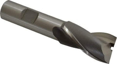 OSG - 27/32", 1-1/2" LOC, 5/8" Shank Diam, 3-5/8" OAL, 2 Flute, Cobalt Square End Mill - Single End, Uncoated, Spiral Flute, 30° Helix, Centercutting, Right Hand Cut, Right Hand Flute, Series 520 - USA Tool & Supply