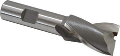 OSG - 15/16", 1-1/2" LOC, 5/8" Shank Diam, 3-5/8" OAL, 2 Flute, Cobalt Square End Mill - Single End, Uncoated, Spiral Flute, 30° Helix, Centercutting, Right Hand Cut, Right Hand Flute, Series 520 - USA Tool & Supply