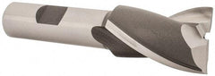 OSG - 1", 1-1/2" LOC, 5/8" Shank Diam, 3-5/8" OAL, 2 Flute, Cobalt Square End Mill - Single End, Uncoated, Spiral Flute, 30° Helix, Centercutting, Right Hand Cut, Right Hand Flute, Series 520 - USA Tool & Supply