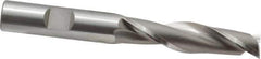 OSG - 1/2", 2" LOC, 1/2" Shank Diam, 4" OAL, 2 Flute, Cobalt Square End Mill - Single End, Uncoated, Spiral Flute, 30° Helix, Centercutting, Right Hand Cut, Right Hand Flute, Series 525 - USA Tool & Supply