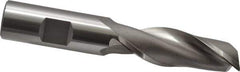 OSG - 3/4", 2-1/4" LOC, 3/4" Shank Diam, 4-1/2" OAL, 2 Flute, Cobalt Square End Mill - Single End, Uncoated, Spiral Flute, 30° Helix, Centercutting, Right Hand Cut, Right Hand Flute, Series 525 - USA Tool & Supply
