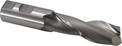 OSG - 1", 3" LOC, 1" Shank Diam, 5-1/2" OAL, 2 Flute, Cobalt Square End Mill - Single End, Uncoated, Spiral Flute, 30° Helix, Centercutting, Right Hand Cut, Right Hand Flute, Series 525 - USA Tool & Supply