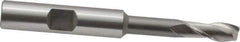 OSG - 1/4", 5/8" LOC, 3/8" Shank Diam, 3-1/16" OAL, 2 Flute, Cobalt Square End Mill - Single End, Uncoated, Spiral Flute, 30° Helix, Centercutting, Right Hand Cut, Right Hand Flute, Series 527 - USA Tool & Supply