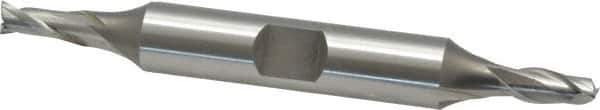 OSG - 3/16", 7/16" LOC, 3/8" Shank Diam, 3-1/8" OAL, 2 Flute, Cobalt Square End Mill - Double End, Uncoated, Spiral Flute, 30° Helix, Centercutting, Right Hand Cut, Right Hand Flute, Series 522 - USA Tool & Supply